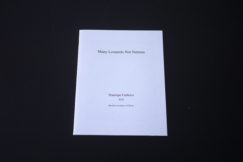 Umbrico, Penelope. Many Leonards Not Natman.
New York: 2010, 56 pages.