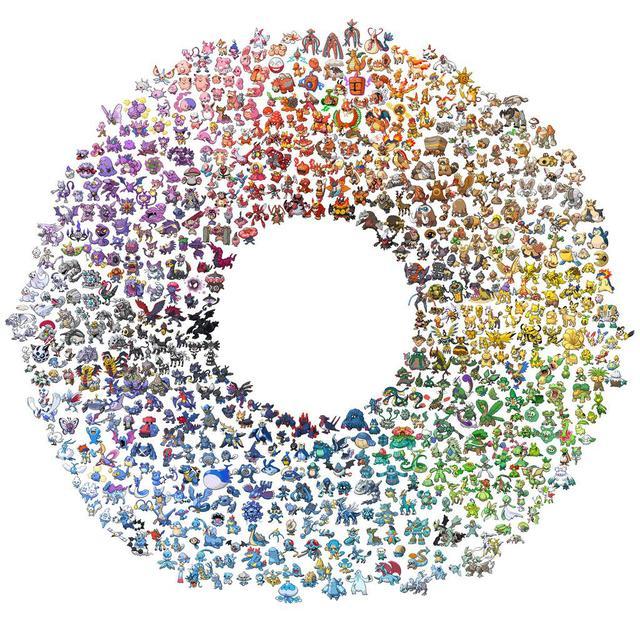 (via Color Wheel Created Using 649 Pokémon)