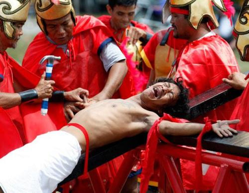 It&#8217;s that time of year again: Christians in the Philippines get nailed to crosses on probably not the best Friday (For the story and more photos, click image or here; For a related video, click here http://christiannightmares.tumblr.com/post/4873172755/its-that-time-of-year-again-christians-in-the)