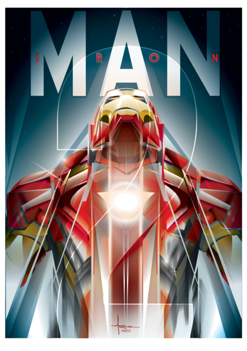 Iron Man Vectors by Orlando Arocena Prints available at mexifunk