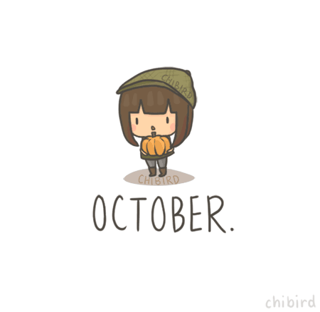 It&#8217;s October! All I can think of is pumpkins and warm clothes. &gt;A&lt;