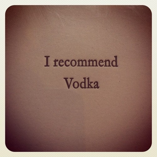 I recommend vodka parte2