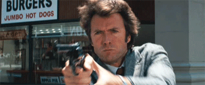 Image result for dirty harry  gif