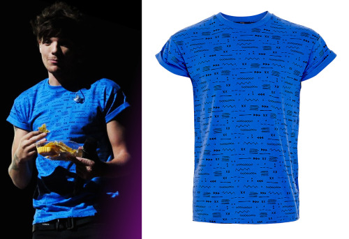 Louis Tomlinson wore this t shirt on stage at a concert
Topman - £18