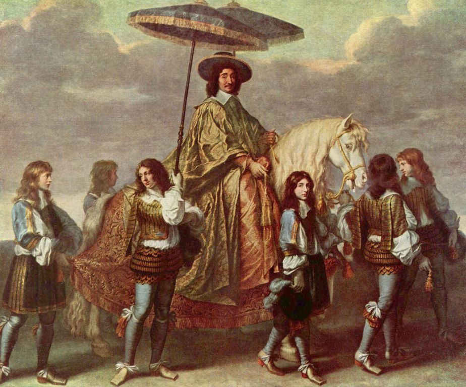 Charles Le Brun.
Der Kanzler Séguier beim Einzug Ludwigs XIV. in Paris im Jahre 1660. Um 1670, Öl auf Leinwand, 295 × 351 cm. Paris, Musée du Louvre. Frankreich. Barock.
KO 00500