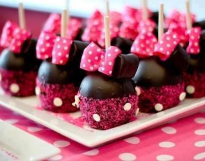 Girly Birthday Cakes on Pink Lollipops Cake Pops Cake Minnie Mouse Disney Cute