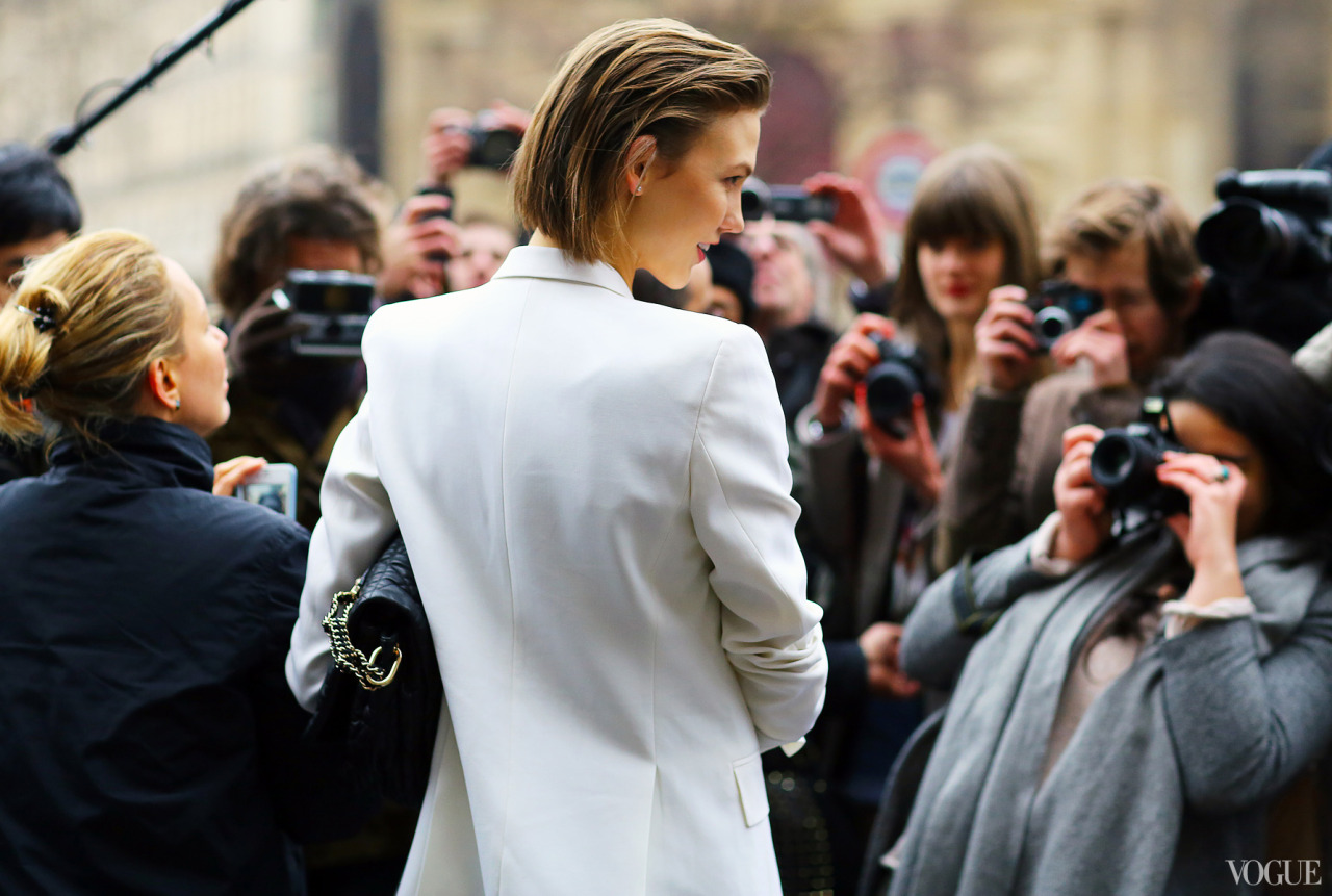 Street Style - Karlie Kloss at paris fashion week Fall 2013