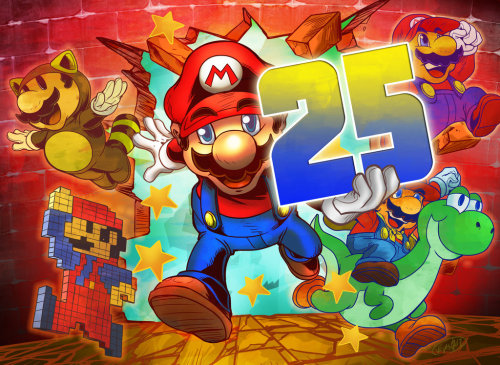 Mario 25th Anniversary by David Velásquez