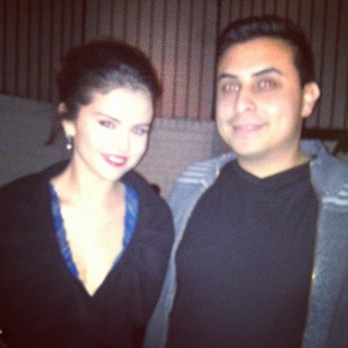 Selena and a fan tonight!