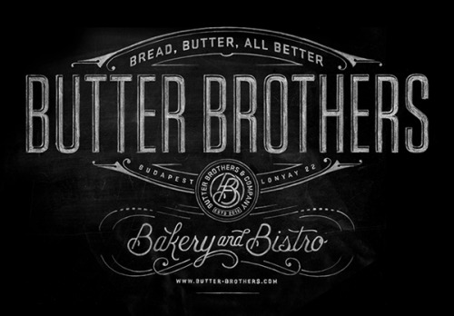 Typeverything.com
Butter Brothers Hand-painted sign by Ben Didier. 
(via @MattEdson)