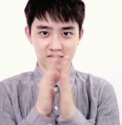 Image result for do kyungsoo clap gif