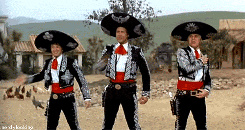Image result for make gifs motion images of the 3 amigos dancing