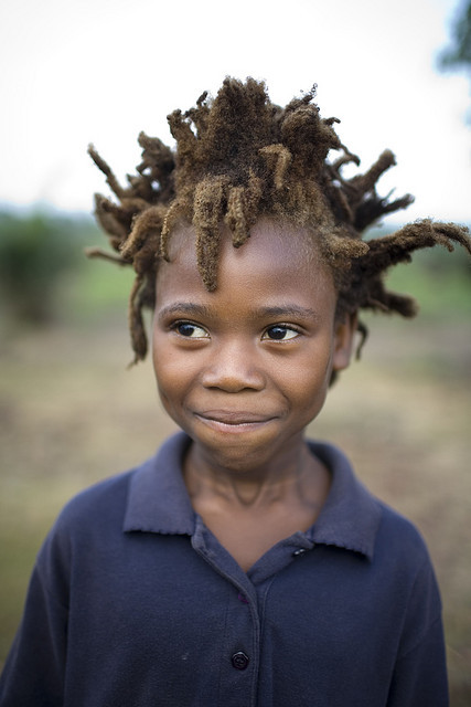 africanstories:

 Portrait of a young african boy with wild spiky hair, (2007)
 Photo by: Christopher Herwig 
More on africanstories.tumblr.com