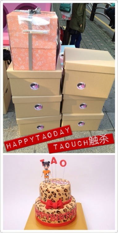 130502 - Tao&#8217;s birthday, Taouch&#8217;s birthday gifts and cake for Tao Credit: Taouch.