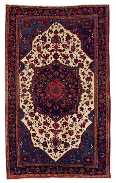 suzani:

antique Persian rug, very saturated colors, 19th c.
