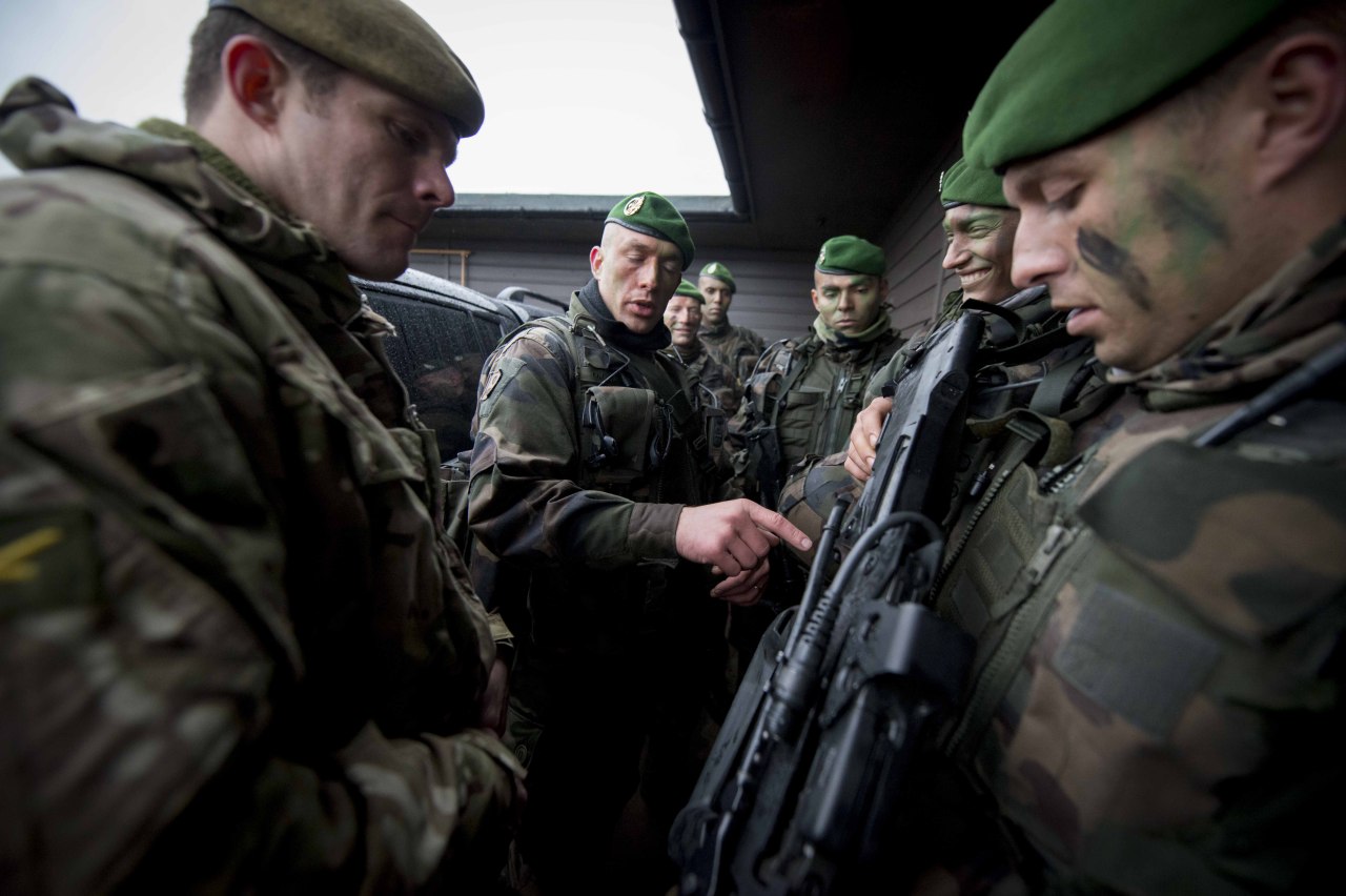 Legionnaires of 2e REI at Otterburn - Border Storm exercise 2014