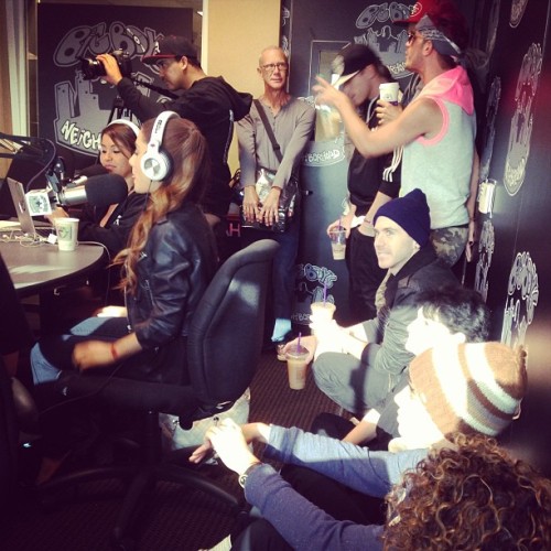@power_106: How many people can we fit in @bigboy ‘s studio?@arianagrande + all her dancers