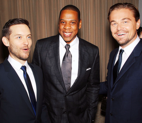 
Tobey Maguire, Jay-Z, Leonardo DiCaprio at The Great Gatsby premiere in New York, May 1 



