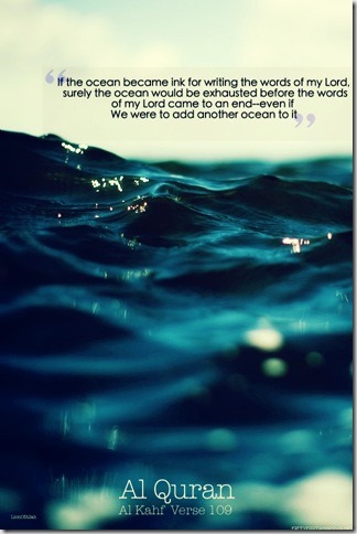 If the Ocean became Ink for Writing the words of my Lord&#160;: Quran Verse QuotesView Post
