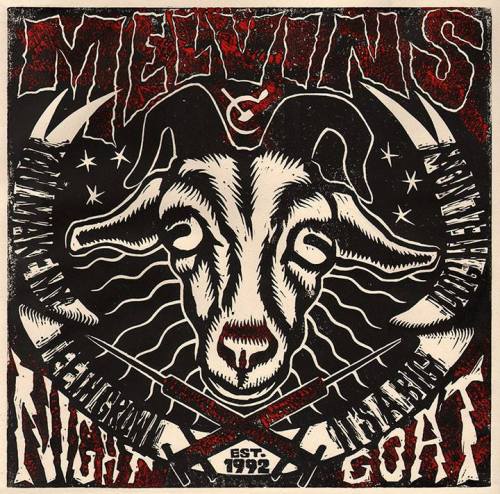 
Rough art for an upcoming release! You can see this and a bunch of other Melvins related linocuts at HAZE XXL&#8217;s art show at Third Man Records May 30. More dope on the NIGHT GOAT re-issue project soon!  For anyone who didn&#8217;t know, the Night Goat single released on AmRep was a different recording than the one on Houdini.