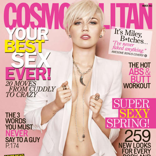 Miley Is COSMO March Cover Girl!