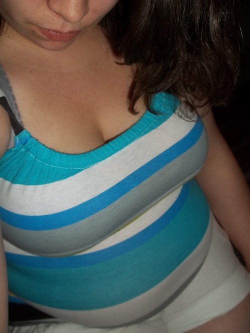 I recently went to my 5 year high school reunion. Out of our small class I was the one who really &#8216;let themselves go&#8217;. In high school, my breasts stuck out quite a bit farther than my flat stomach. It seems the 55 pounds or so I gained went straight to my gut. I definetely caught my former classmates staring at my new figure. :)