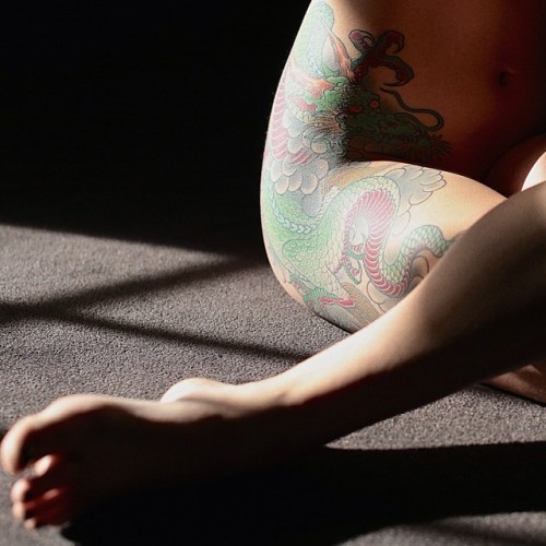 creativerehab:

Dragon tattoo.
From my Instagram:...