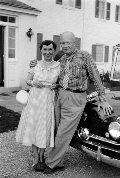 Dwight and Mamie Eisenhower, 1955.