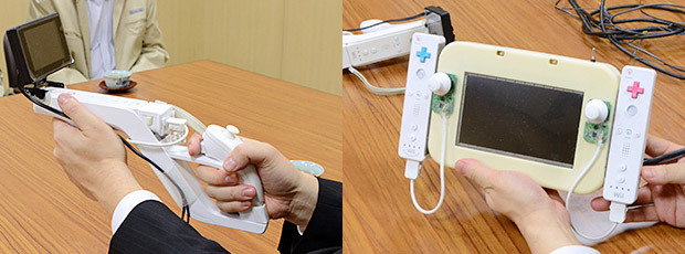Así eran los prototipos del GamePad del Wii U
Durante la sesión más reciente del Iwata Asks, el equipo de desarrollo de Nintendo reveló que creó alrededor de 30 conceptos diferentes del GamePad del Wii U (imagen derecha) usando un monitor adherido a dos Wii Remote.
La razón de esto es debido a que no fue realizado por un equipo especializado, sino por uno encargado de ofrecer nuevas ideas para llevarlas a cabo, por lo que su trabajo no consiste en crear nuevos periféricos como tal, sino simplemente imaginarlos.
Otro concepto era un Wii Zapper (imagen izquierda) con una pequeña pantalla LCD montada en el frente. Ninguno de estos prototipos se llevó a cabo, pero aún así sirvieron para evolucionar la idea hasta llegar a lo que finalmente conocemos hoy en día.
Siempre es interesante observar este tipo de ideas para ver cómo se las ingenian las marcas para lanzar productos al exigente mercado.
Vía EG