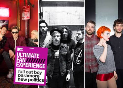 Enter for the chance to join Paramore, Fall Out Boy and New Politics on the MONUMENTOUR this summer for MTV's Ultimate Fan Experience!http://ultimatefanexperience.mtv.com/