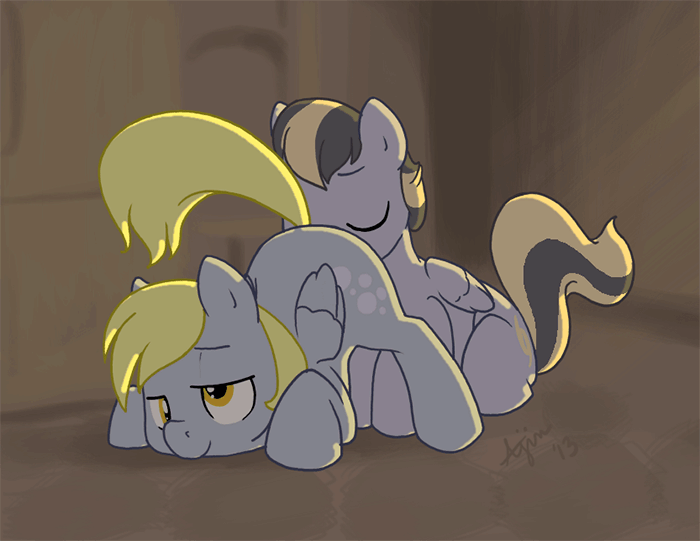Ditsy Doo (Derpy Hooves)﻿ is in the middle of a bath