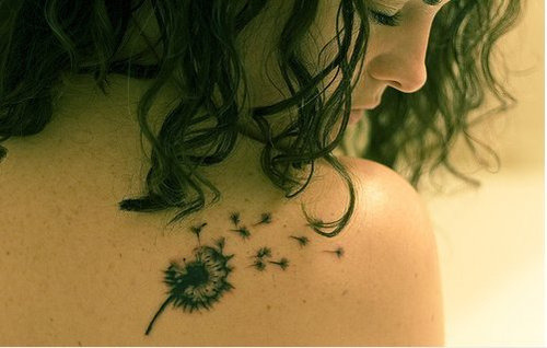 dandelion tattoo flower