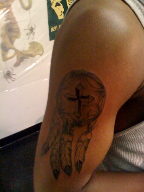 my first tattoo when i got it lat year its for my Great Grandmother that 