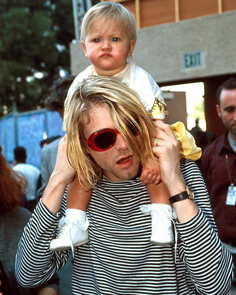 febreezetheshameaway fuckyeahhappy Kurt Cobain and Frances Bean Cobain