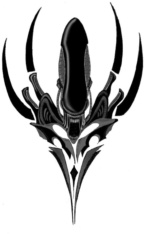 Aliens and Predators Alien tattoo design by necronomicon32 on deviantART