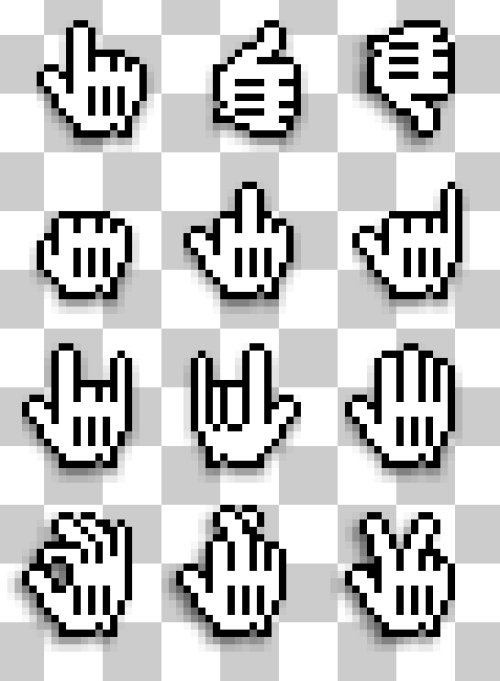 Hand Cursor Alternates: