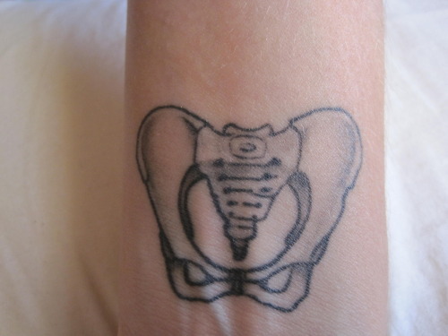 I got this pelvic bone tattoo