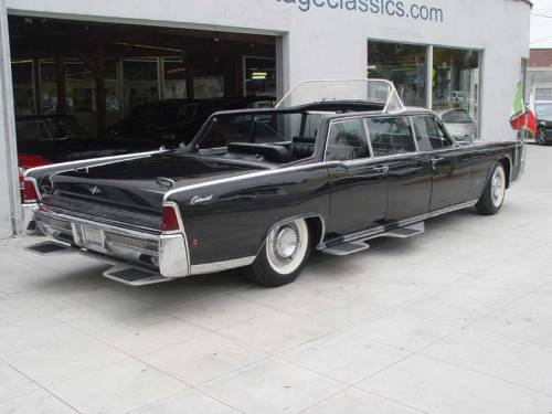 1964 Lincoln Continental Papa Limousine Popemobile via heritageclassicscom