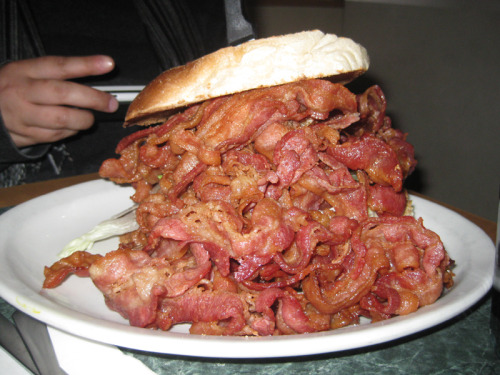 Tony’s BLT One pound of fried bacon on a toasted Italian bread with lettuce, tomato and mayo. (submitted by Downtownrobot Nic via Tony’s I-75 Restaurant)