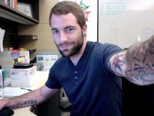 Look at that perfection of beard awesome tattoos