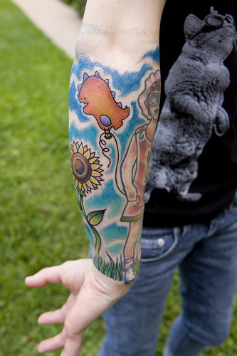 Pretty forearm sleeve tattoo fuckyeahtattoos via