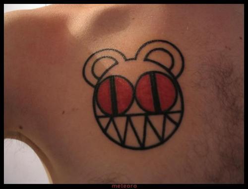 Radiohead tribute on my skin My third tattoo 2005