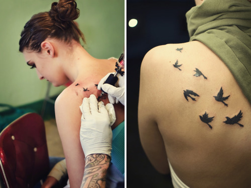 believemebabe fuckyeahtattoos My daughter's first tattoo Birds to lift