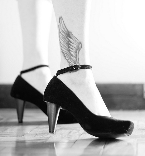 Tattoo On Achilles. The winged godess, achilles (via somewheresafe) Like what you see? Share it!
