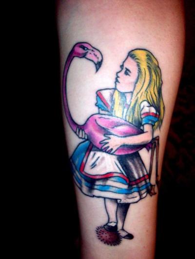 My Alice on my left arm to go with my White Rabbit on my right arm.