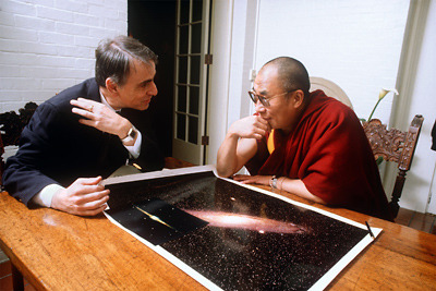 Carl Sagan &amp; the Dalai Lama, 1991.</p> <p>