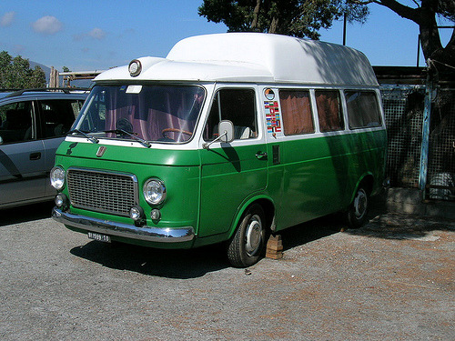 Old school holidays Starring Fiat 238 camper former ambulance via