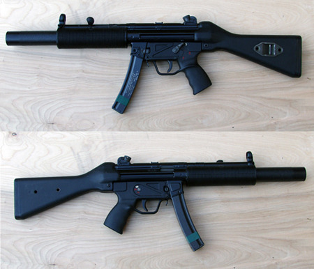 The Heckler & Koch MP5 (From Maschinenpistole 5 - German: “machine pistol 