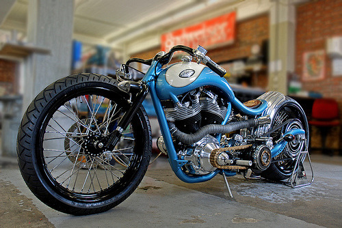 S.P.S. Speeddemon, reached the second place in the S&S biker build off,