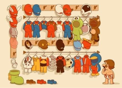 Mario’s Closet. BONG.